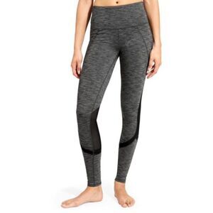 Athleta high rise mesh plie leggings heather gray‎